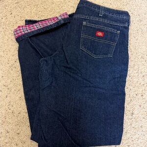 Dickies flannel lined jeans